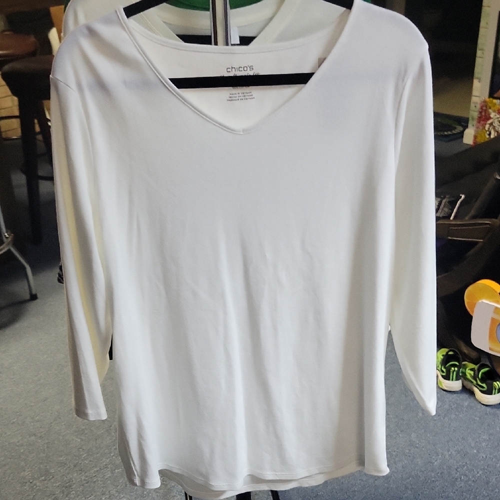 Chico's Classic White Blouse